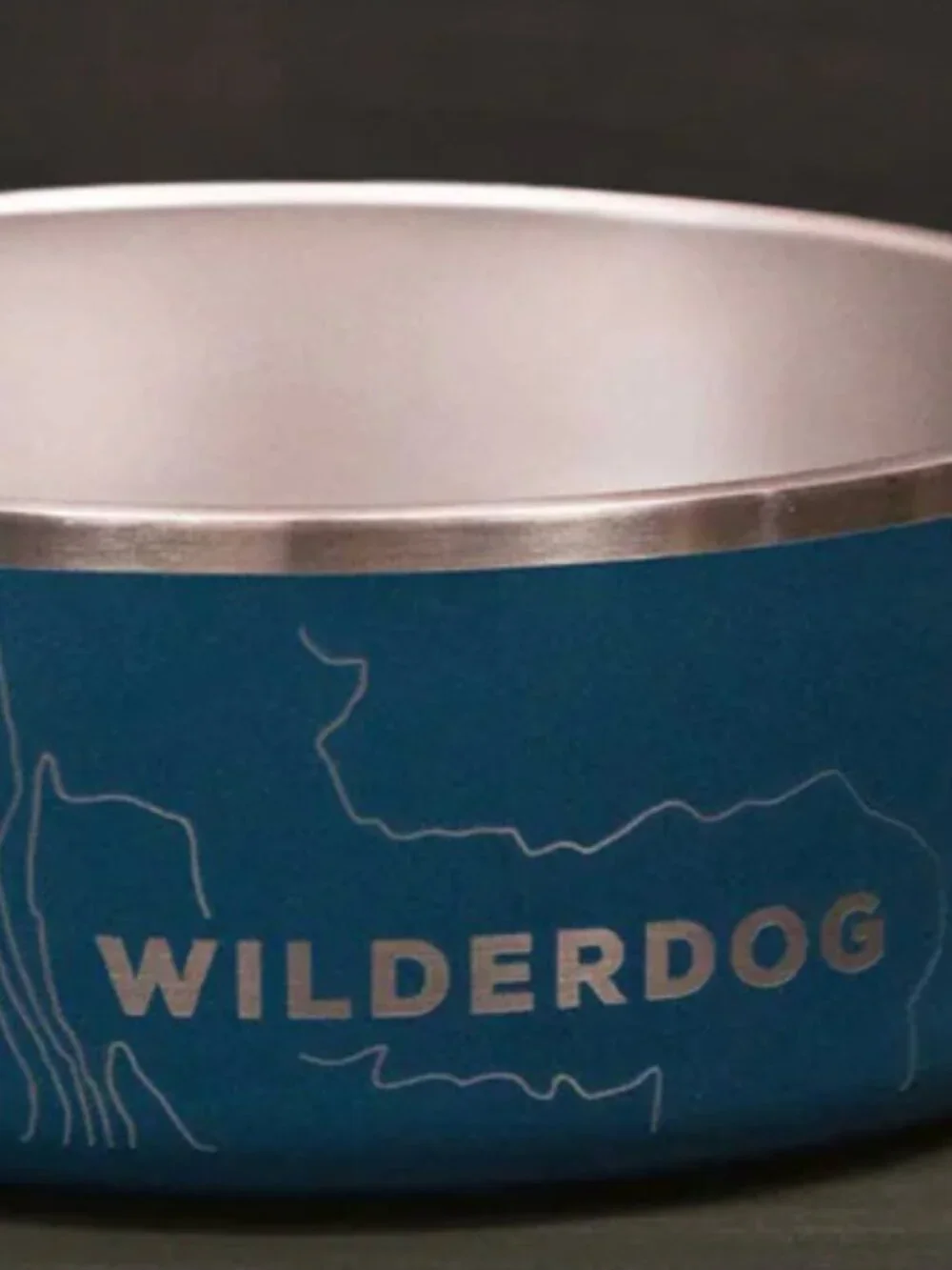 WILDERDOG: STAINLESS STEEL DOG BOWL WITH SILICONE DOG BOWL LID